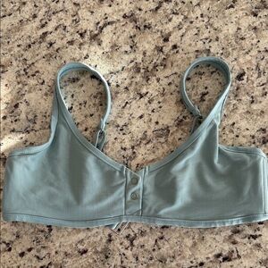 Tavik Sage sea foam blue Ribbed Bikini Top